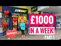 £1000 IN A WEEK - The Ultimate Delivery Challenge! Uber Eats, Deliveroo & Just Eat - Part 1