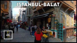 ⁴ᴷ⁶⁰ 🇹🇷 Walking in Colorful Fener-Balat Streets.(ISTANBUL  WALK)