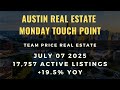 ✅ 07/07/25 : Austin Real Estate : Monday Touch Point : Recap : 17,757 Active Listings +19.5% YoY