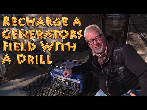 How to Fix a Generator - Recharge a Generators Field With a Drill -