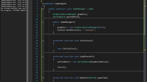 Part 2 - Game Manager | Creating a Game Engine with MonoGame C#