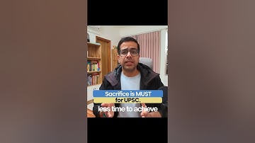 Sacrifice is MUST in UPSC prep | UPSC CSE 2026