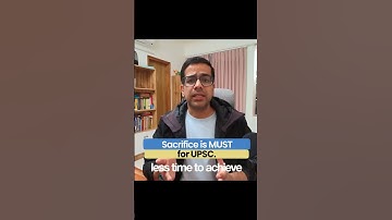Sacrifice is MUST in UPSC prep | UPSC CSE 2026