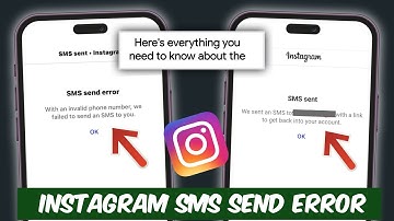 Instagram SMS Sent Send Error With an Invalid Phone Number, We failed to Send an SMS to You