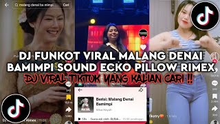 DJ FUNKOT VIRAL MALANG DENAI BAMIMPI SOUND ECKO PILLOW RIMEX | FUNKOT KANE VIRAL TIKTOK TERBARU 2024