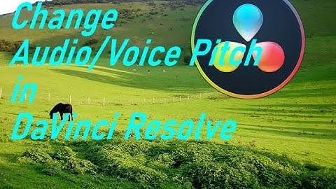 How to change pitch of audio or voice in DaVinci Resolve