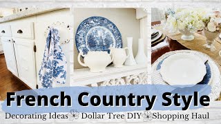 KITCHEN DECOR ~ FRENCH COUNTRY STYLE~ DECORATING IDEAS ~ DOLLAR TREE DIY ~ Monica Rose