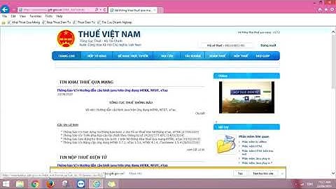 Hướng dẫn nộp tờ khai thuế trên hệ thống nhantokhai gdt gov vn