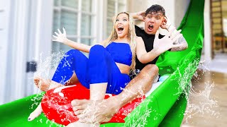 We Built A Giant Waterpark Inside My House (FaZe House)