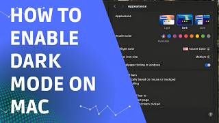 How to Enable Dark Mode on Mac (Step by Step)