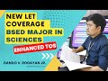 New let coverage for bsed major in sciences