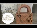 Unboxing My Lady Dior Mini, What Fits &amp; Mod Shots | My Most Expensive Purchase!