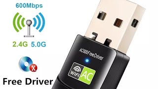 Unbox Driver Free USB Wifi Adapter 600Mbps Wi fi Adapter 5 ghz Antenna USB Ethernet PC Wi-Fi Adapter screenshot 5