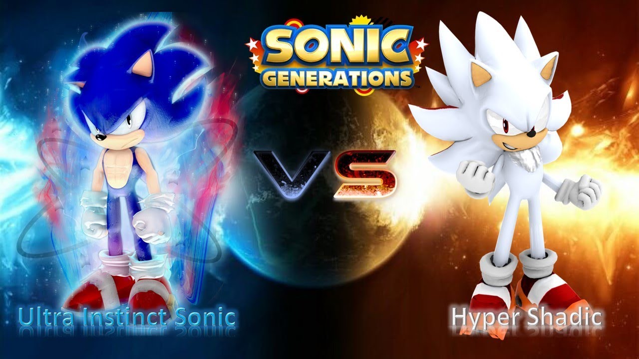 Sonic Generations Mod Part 199 Ultra Instinct Sonic Vs Hyper Shadic 1080p60fps Youtube - me vs sonic roblox dragon ball final adventure 3