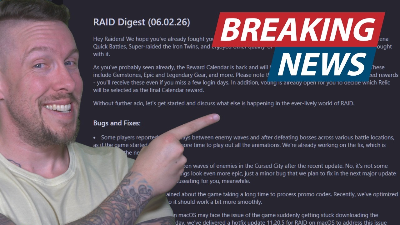 RAID NEWS: Raid Digest Feb 6th, 2026 (And What Relic I Voted For ...