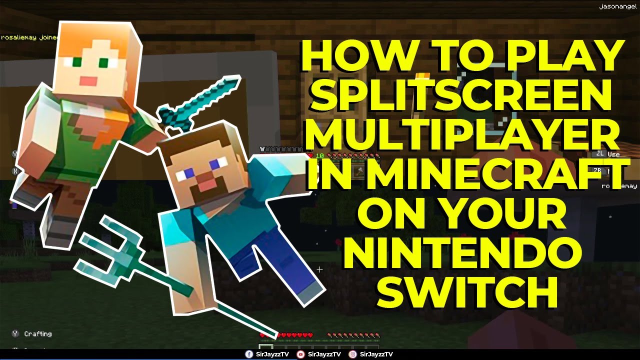 How To Play Split Screen Multiplayer In Minecraft On Your Nintendo Switch Youtube