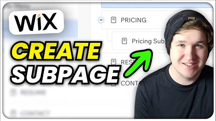 How To Create A Subpage In Wix