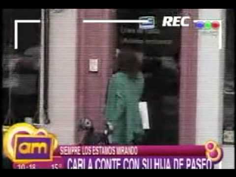 Carla Conte de paseo con su hija Mora. Su pasado c...