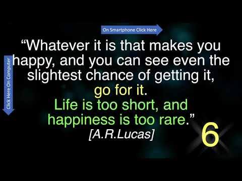 Create A Lifestyle That Suits Your Needs Rather Than Your Employer. Life's Short & Happiness Is Rare