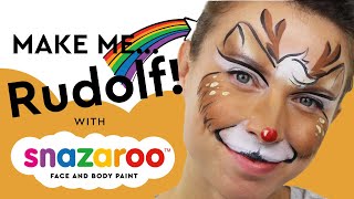 Christmas Reindeer Face Paint Tutorial | Snazaroo Rudolph the Red-Nosed Reindeer Had a very shiny nose, and if you ever saw it you would even say it glows! Thank you to Ashlea