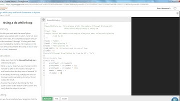COP1000 Using a while Loop and break Statement in Python