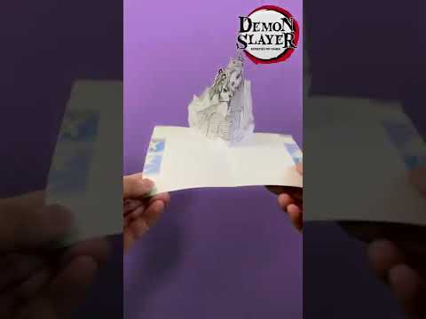 Shinobu Kanao 3D Pop Up Art Demonslayer Papercraft Shinobu Kanao Popupcard Shorts 
