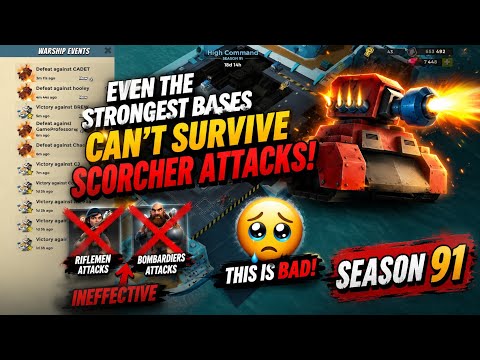 Dominating Season 91 in Boom Beach: War Strategy Game with Scorcher Rushes