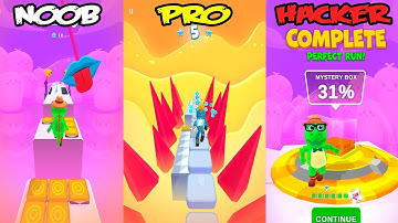 Pixel Rush - Obstacle Course - NOOB vs PRO vs HACKER