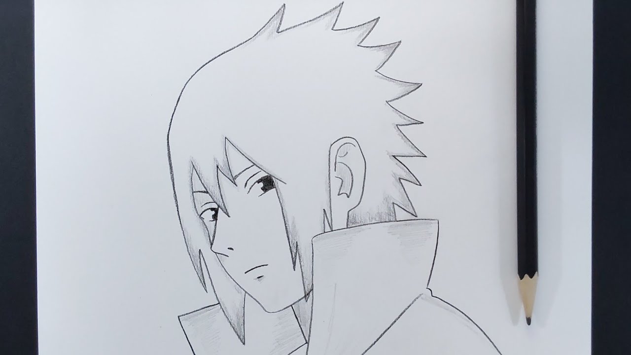 How To Draw Sasuke Uchiha || Step By Step || Naruto Art Tutorial - YouTube