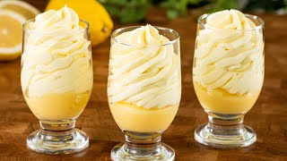 Creamy lemon mousse in 5 minutes! With lemon and orange! Without GELATIN! Everyone is looking fo