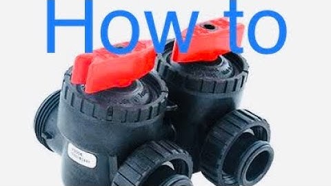 [How To] Softener Bypass Assembly Clack Heads