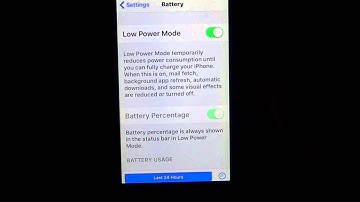 IOS 9 Battery saver mode