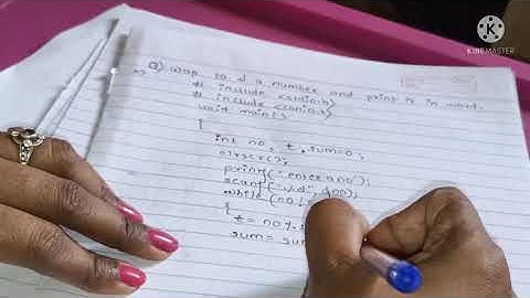 enter a number & print it in word in C lang using switch statement