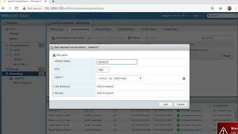 networking esxi 6 7