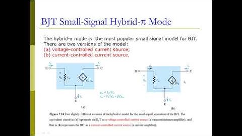Bipolar Junction Transistor Based Amplifiers Part 2: Small Signal Analysis