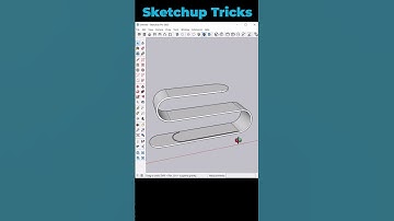 ☑️ Modeling TV Cabinet in SketchUp #sketchup #new #shorts