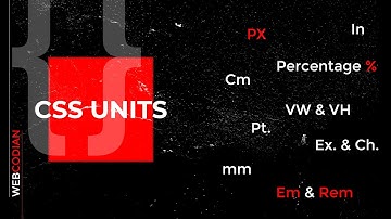 CSS Width & Height | CSS Measuring units - Em, Rem, Px, Vw, Vh, Ex, Ch, Percentage