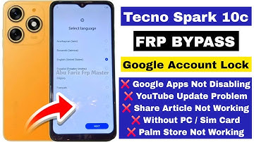 Tecno Spark 10c FRP Bypass Without PC Android 12 | Tecno Spark 10c Bypass FRP Google Account Lock