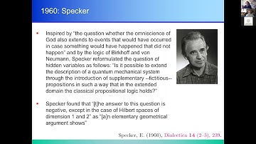 Historical Introduction to Quantum Contextuality - Adán Cabello (University of Seville, Spain)