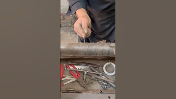 Handcrafted Iron Spring on Lathe Machine | Simple Metalwork #shorts