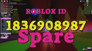 SPARE Roblox Song Codes