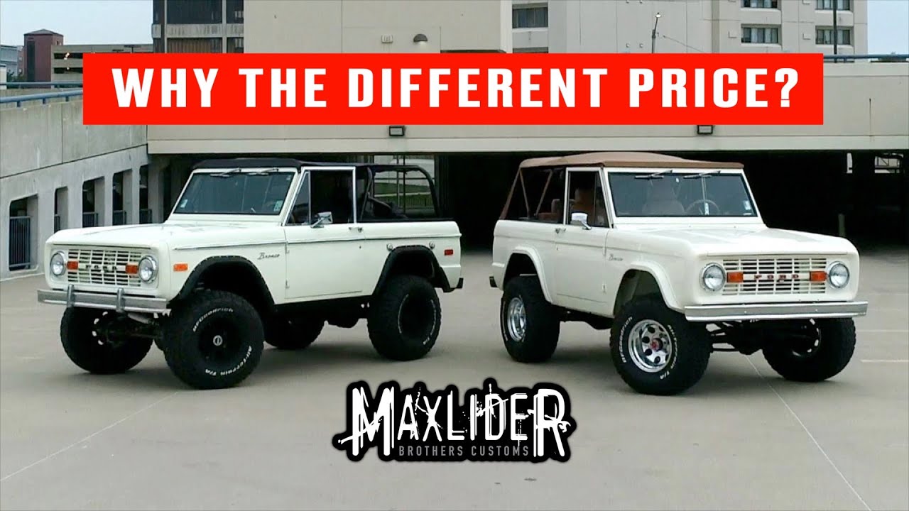 Decoding Classics: Unveiling the Secrets Behind Price Variations in Classic  Ford Broncos! 