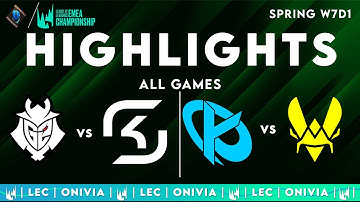 LEC Spring 2025 W7D1 | LEC Highlights ALL GAMES by Onivia