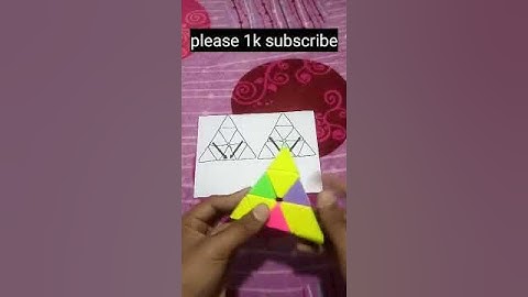 Pyraminx cube pe new pattern#( short video) please support me