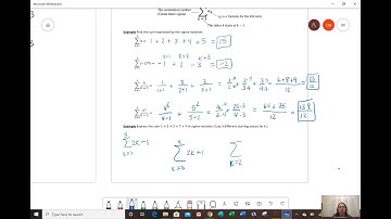 Finite Sums and Sigma Notation