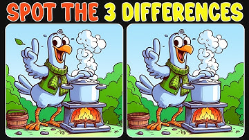 Spot The Difference : Test Your Skills - Find 3 | Find The Difference #212