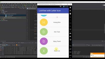 ListView with Letter Icon like Gmail in Android
