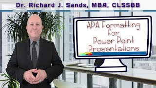 APA Formatting For Presentations | drrichardsands.com