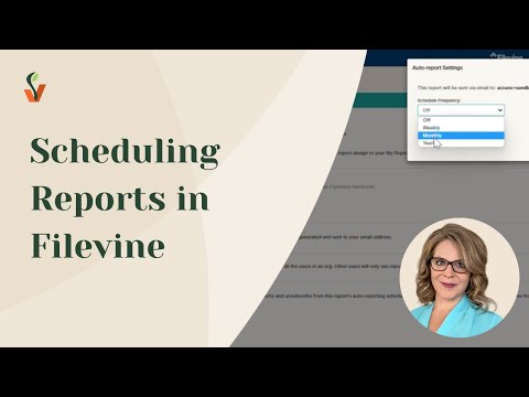 Scheduling Reports in Filevine