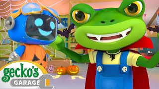 Gecko's Garage Is Haunted | Gecko Garage Halloween Cartoons | Moonbug Halloween for Kids screenshot 1